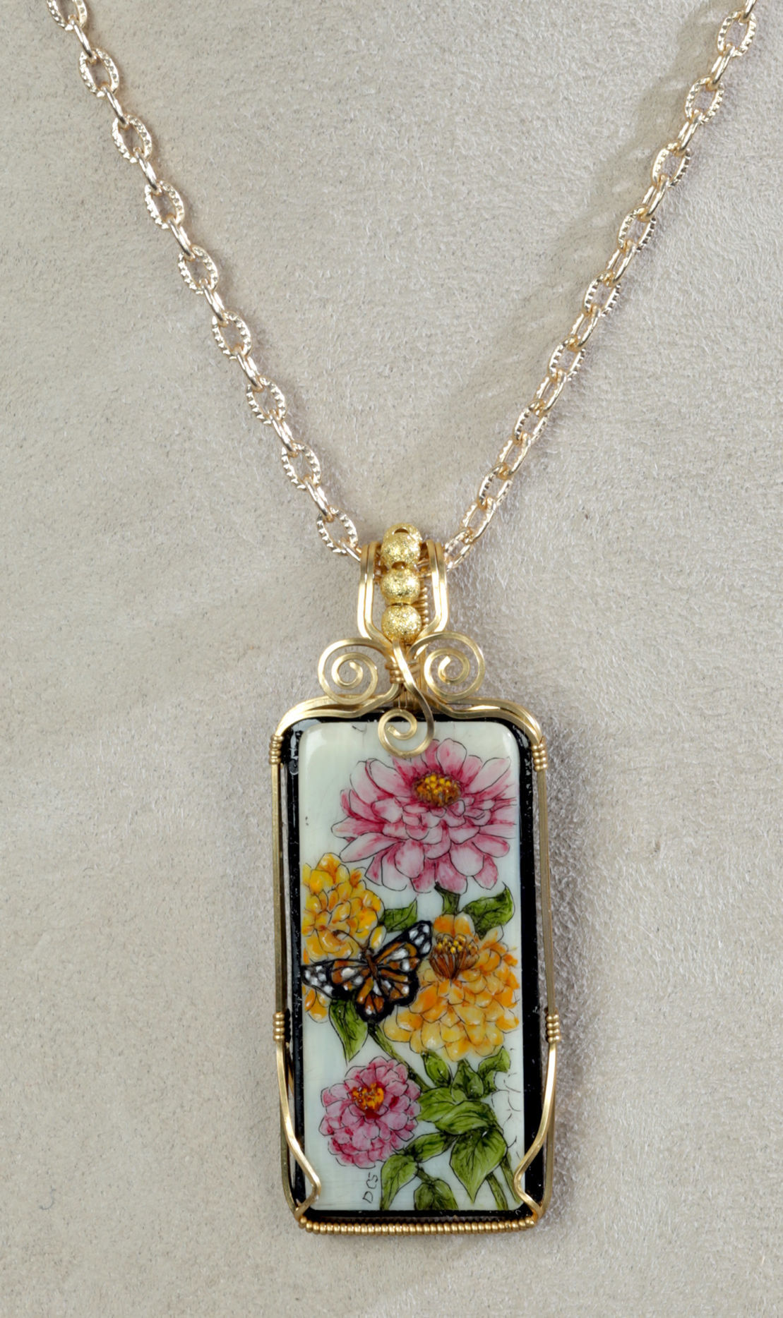 Piano key necklace
